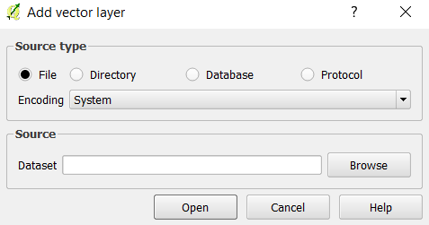 Figure 5. Adding Vector Layer Files