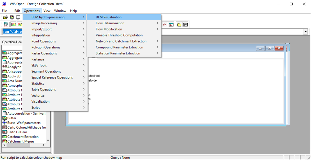 Exploring Hydrological Analyses using ILWIS - CUOSGwiki