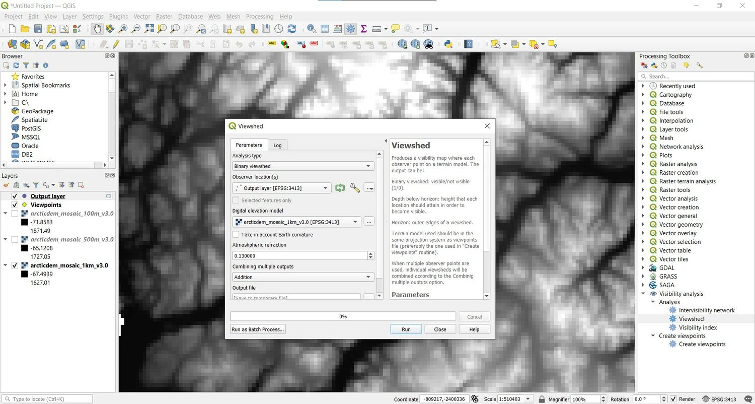 Conducting A Viewshed Analysis In QGIS - CUOSGwiki