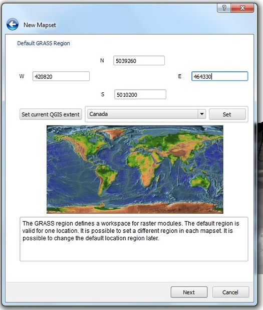 Talk:Raster Analysis with GRASS tools in QGIS - CUOSGwiki