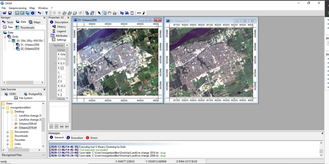 Land Use Change Assessment in SAGA GIS - CUOSGwiki
