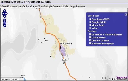 Displaying Mineral Deposit Locations Across Canada using Web Services ...